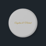 Kalligrafie Professionele Elegante Goud Kleur Magneet<br><div class="desc">Dit product was erg goed en ik hou ervan hoe gemakkelijk het is om het ontwerp aan te passen. Het ontwerp was heel eenvoudig,  dus ik was erg blij toen ik het maakte.</div>