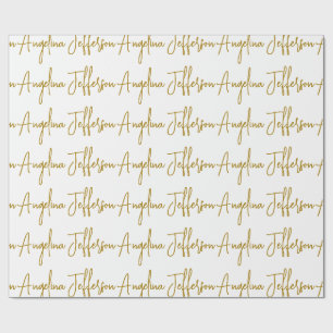 Kalligrafie Professionele Elegante Gouden Kleur Cadeaupapier