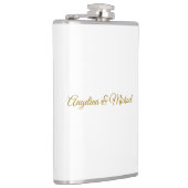 Kalligrafie Professionele Elegante Gouden Kleur Heupfles (Rechts)