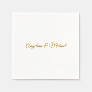 Kalligrafie Professionele Elegante Gouden Kleur Servet