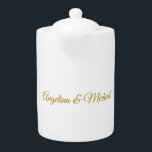 Kalligrafie Professionele Elegante Gouden Kleur Theepot<br><div class="desc">Op zoek naar een mooie kalligrafie met een esthetische handschrift? Dit eenvoudige,  opvallende design is voor u. Dit product druist onmiddellijk in tegen degenen die het zien. Het mooie en smaakzame ontwerp zal direct de kwaliteit van uw relatie en familie weerspiegelen.</div>