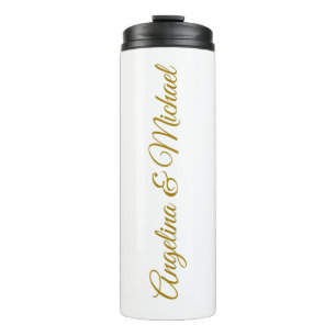 Kalligrafie Professionele Elegante Gouden Kleur Thermosbeker