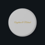 Kalligrafie Professionele Elegante Goudkleur Magneet<br><div class="desc">Dit product was erg goed en ik hou ervan hoe gemakkelijk het is om het ontwerp aan te passen. Het ontwerp was heel eenvoudig,  dus ik was erg blij toen ik het maakte.</div>