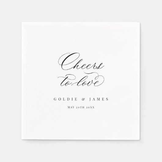 Kalligrafie Proost Servet Bruiloft Party Bar Decor (Voorkant)