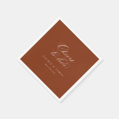 Kalligrafie Proost Servet Bruiloft Party Bar Decor (Hoek)