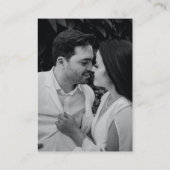 Kalligrafie QR Wedding Scan naar RSVP Informatiekaartje (Achterkant)