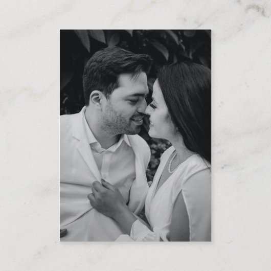 Kalligrafie QR Wedding Scan naar RSVP Informatiekaartje (Achterkant)