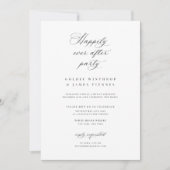 Kalligrafie receptie feest viering uitnodiging (Voorkant)