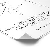 Kalligrafie Ring Hunt Vrijgezellenfeest Spelbord Poster (Hoek)