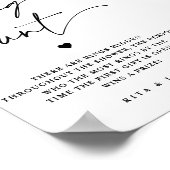 Kalligrafie Ring Hunt Vrijgezellenfeest Spelbord Poster (Hoek)