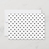 Kalligrafie RSVP-kaart sjabloon zwart-wit (Achterkant)