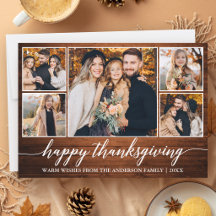 Kalligrafie Rustiek Hout Thanksgiving 5 Foto