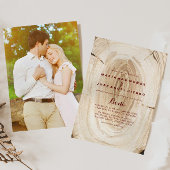 Kalligrafie rustieke spaanse bruiloft kaart