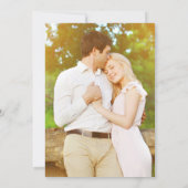 Kalligrafie rustieke spaanse bruiloft kaart (Achterkant)