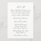 Kalligrafie Sage Groen & Wit Formele Bruiloft Kaart (Voorkant)