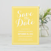 Kalligrafie Save the Date Aankondiging (Staand voorkant)