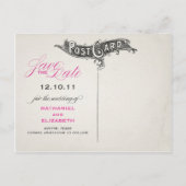 kalligrafie Save the Date briefkaart (Achterkant)