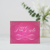 kalligrafie Save the Date briefkaart (Staand voorkant)