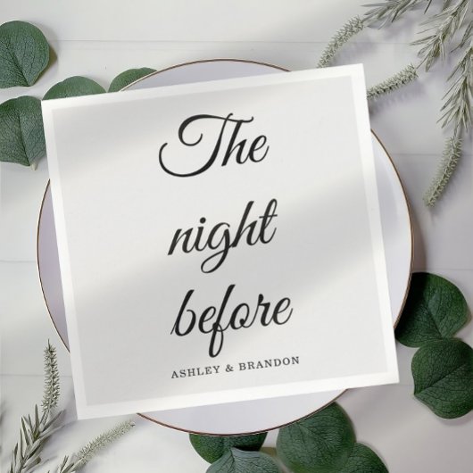 Kalligrafie Schrift De Nacht Voor Servetten