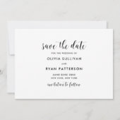 Kalligrafie Schrift | Save the Date Aankondiging I (Achterkant)