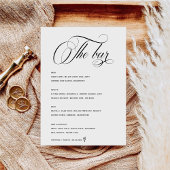 Kalligrafie Script Bar Menu Proost Trouwbord Poster