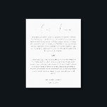 Kalligrafie Script bruiloft geloften Canvas Print<br><div class="desc">Modern en elegant ontwerp gedrukt kalligrafie Script Wedding Vows Canvas Print die kan worden aangepast met jouw tekst. Klik op de knop "Aanpassen" en gebruik onze ontwerptool om deze sjabloon aan te passen. Bekijk de winkel voor grafisch ontwerp voor andere producten die overeenkomen met dit ontwerp!</div>