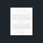 Kalligrafie Script bruiloft geloften Canvas Print<br><div class="desc">Modern en elegant ontwerp gedrukt kalligrafie Script Wedding Vows Canvas Print die kan worden aangepast met jouw tekst. Klik op de knop "Aanpassen" en gebruik onze ontwerptool om deze sjabloon aan te passen. Bekijk de winkel voor grafisch ontwerp voor andere producten die overeenkomen met dit ontwerp!</div>