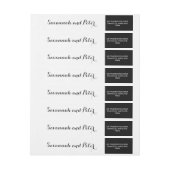 Kalligrafie Script Bruiloft Retouradres Label (Vel)