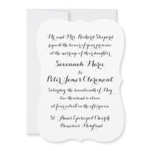 Kalligrafie Script bruiloft uitnodiging