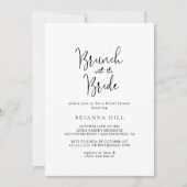 Kalligrafie Script Brunch met de bruidsdouche Kaart (Voorkant)