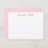 Kalligrafie Script Chic Sjabloon Echt Kraft Papier (Voorkant / Achterkant)