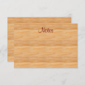 Kalligrafie Script Elegant Sjabloon Bruin Hout (Voorkant / Achterkant)