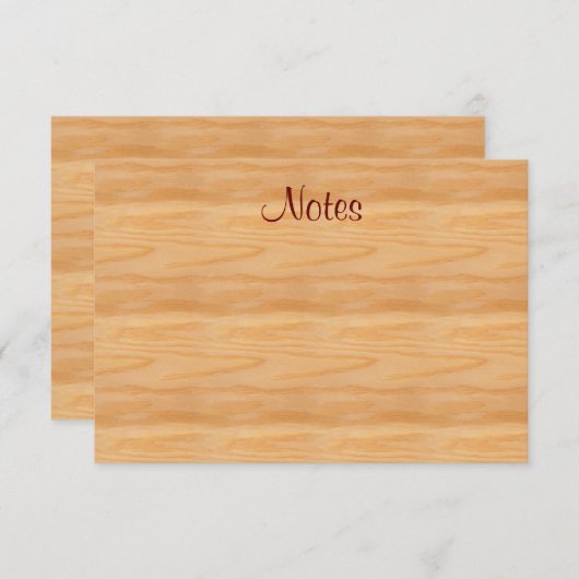 Kalligrafie Script Elegant Sjabloon Bruin Hout (Voorkant / Achterkant)