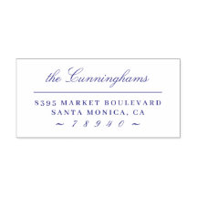 Kalligrafie Script Familienaam Retouradres