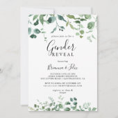 Kalligrafie Script Foliage Geslacht Onthullen Part Kaart (Voorkant)