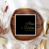 Kalligrafie Script gepersonaliseerde bruiloft repe Servet