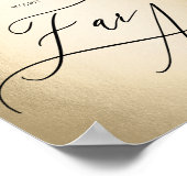 Kalligrafie Script Hemel Is Ver Weg Trouw Teken Poster (Hoek)