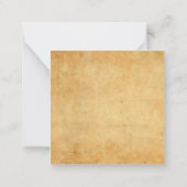 Kalligrafie Script Monogram Oud uiterlijk geperson Notitiekaartje (Achterkant)