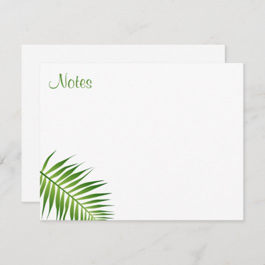 Kalligrafie Script Palm laat Sjabloon Natuur (Voorkant / Achterkant)