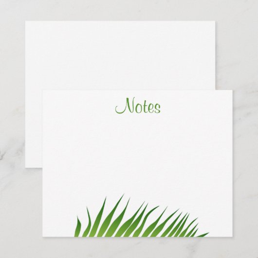 Kalligrafie Script Palm Leaves Sjabloon Floral (Voorkant / Achterkant)