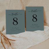 Kalligrafie Script Sage Green Color Wedding Kaart