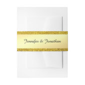 Kalligrafie Script Tekst Goud Glitter Modern Trend Uitnodigingen Wikkel (Voorkant Voorbeeld)