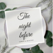 Kalligrafie Script The Night Before servetten