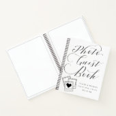 Kalligrafie Script Trouwfoto Gastboek Notitieboek (Binnen)