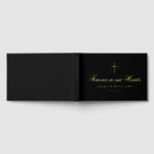 Kalligrafie script voor altijd in onze harten begr gastenboek (Volledig)