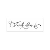 kalligrafie script vriendelijk leveren aan rubberstempel (Afrduk)