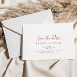 Kalligrafie sierlijke horizontale bruiloft save the date<br><div class="desc">Deze kalligrafie sierlijke horizontale bruiloft opslaan van de datum is perfect voor een rustieke bruiloft. Het eenvoudige en elegante ontwerp heeft klassieke en fancy scripttypografie.</div>