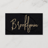 Kalligrafie Signature Professionele Haarstudio Visitekaartje (Voorkant)