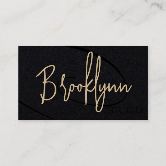 Kalligrafie Signature Professionele Haarstudio Visitekaartje (Voorkant)