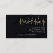 Kalligrafie Signature Professionele Haarstudio Visitekaartje (Achterkant)